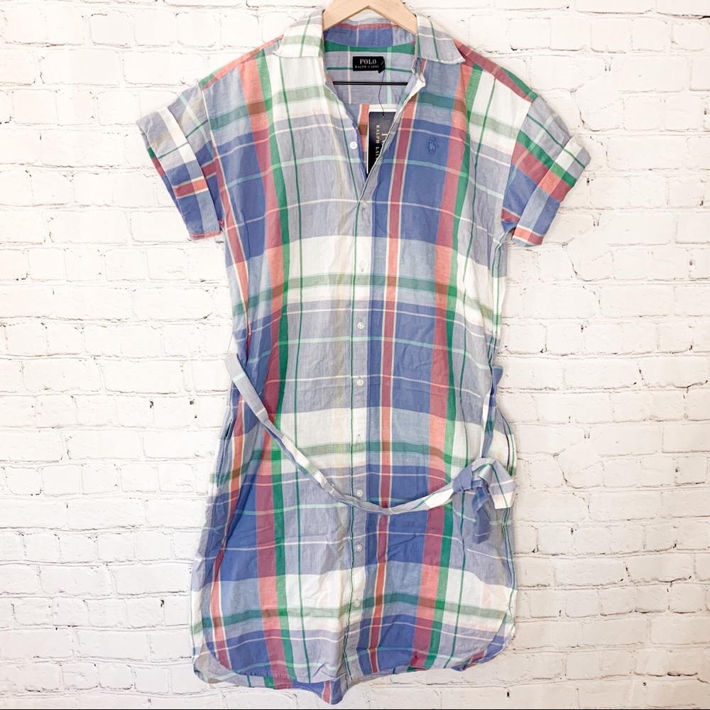 POLO RALPH LAUREN Madras Shirtdress NWT